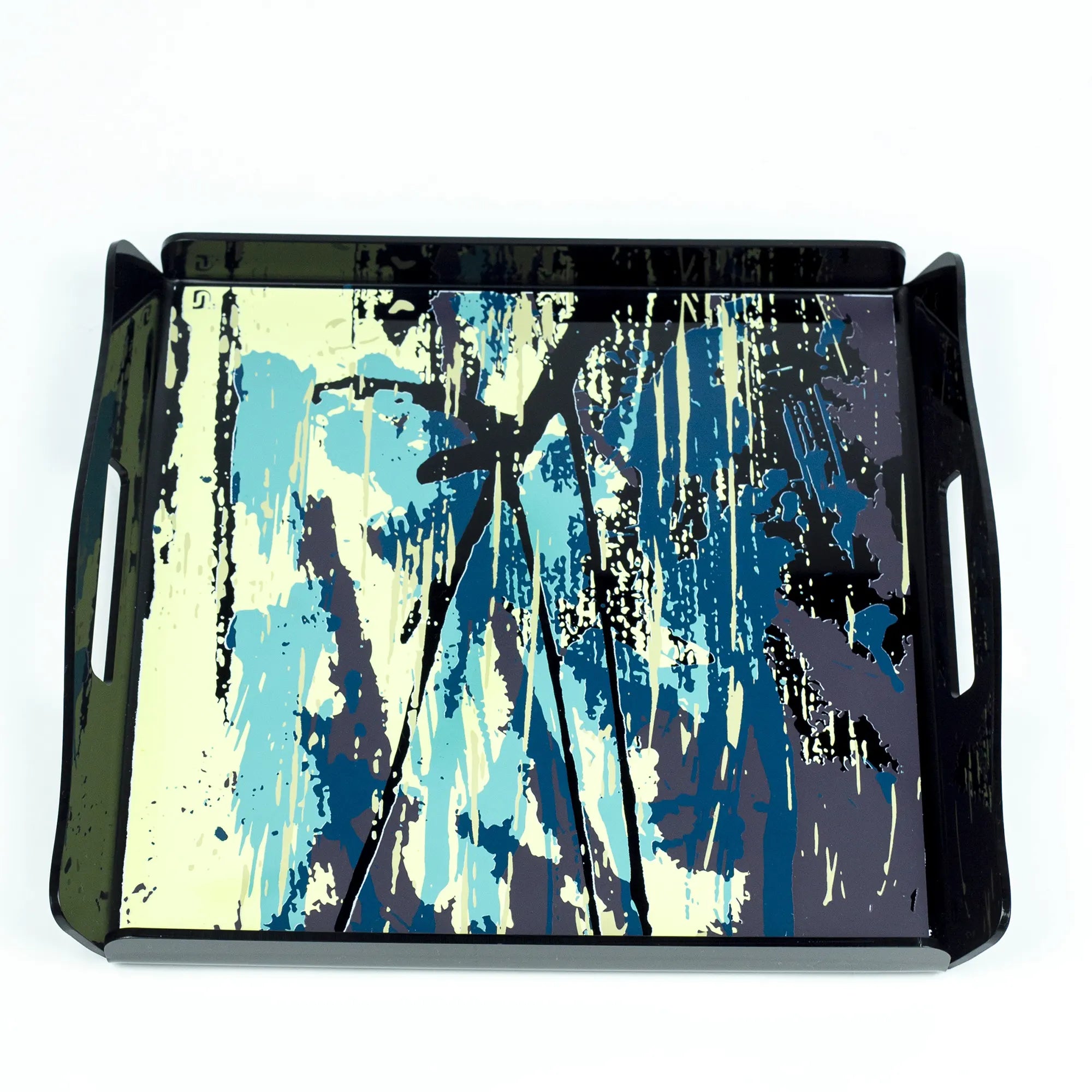 Luxurious Acrylic Serving Tray - Baroque Floral Pattern with Built-in Handles | Best Crockery (Copy)