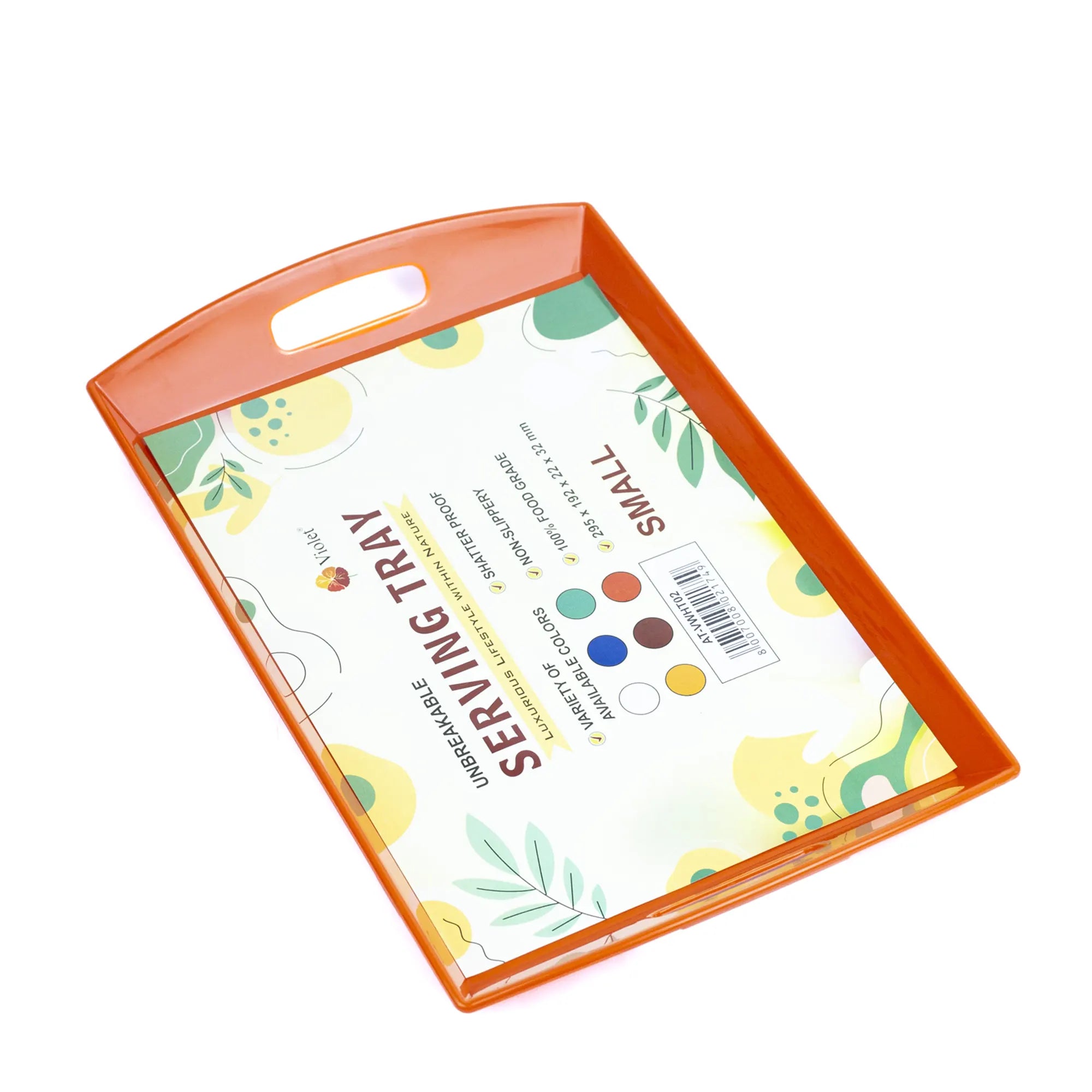 Unbreakable Plastic Serving Tray with Handles - Small, Medium Size & Food Grade