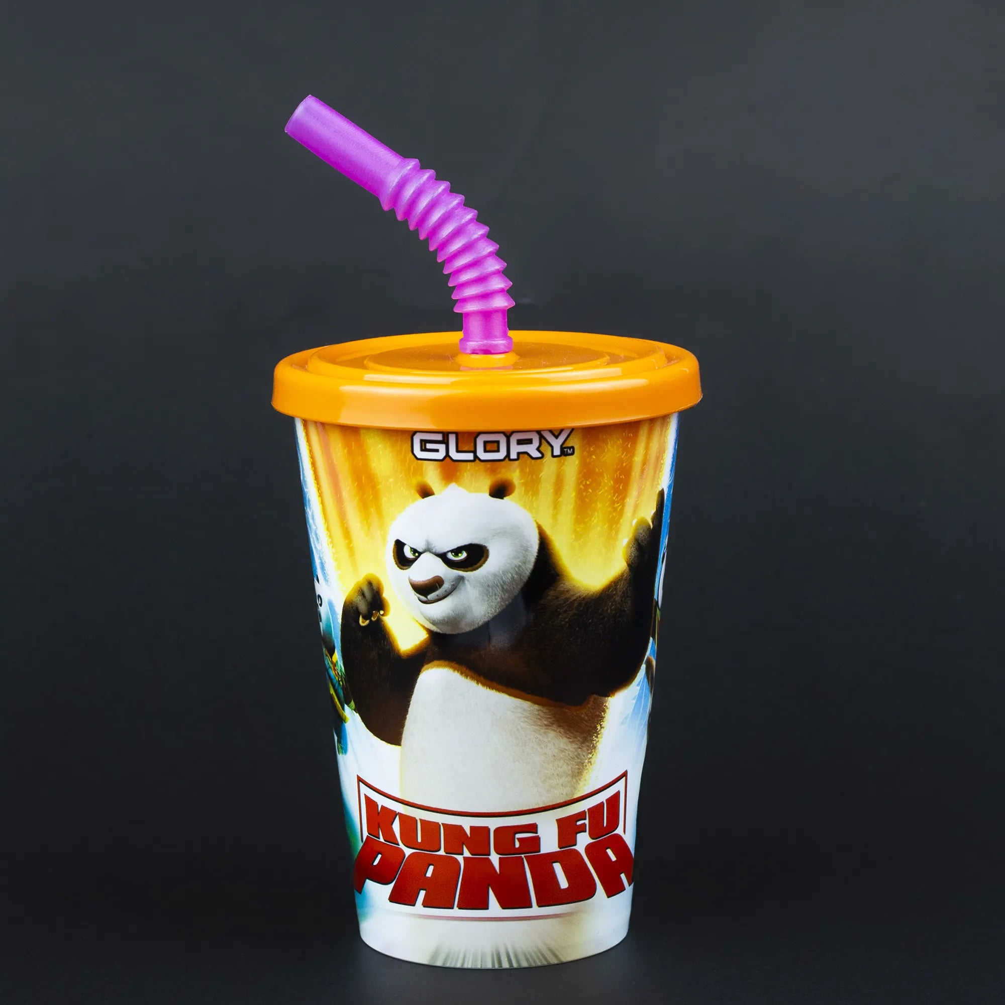 Kids' Reusable Tumbler Cup with Lid and Straw - Kung Fu Panda | Angry Birds