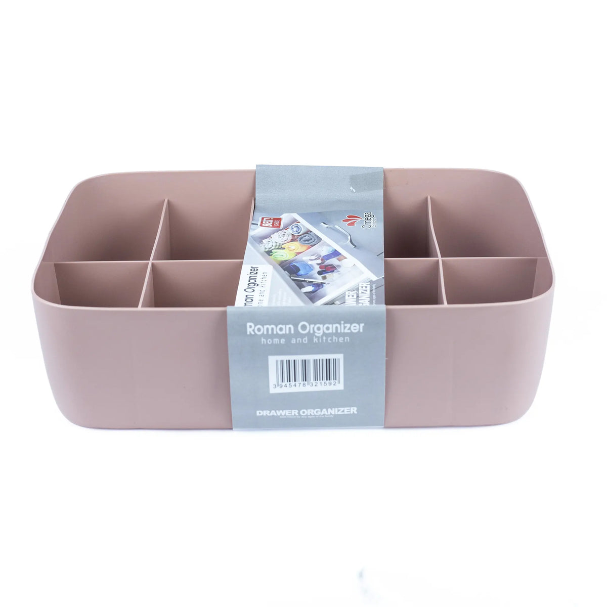 Roman Organizer Multi-Compartment Drawer Organizer - Stylish & Versatile Storage Tray