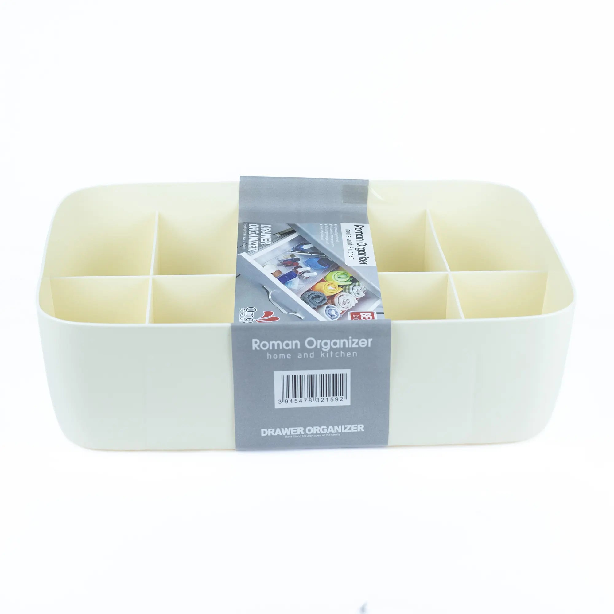 Roman Organizer Multi-Compartment Drawer Organizer - Stylish & Versatile Storage Tray