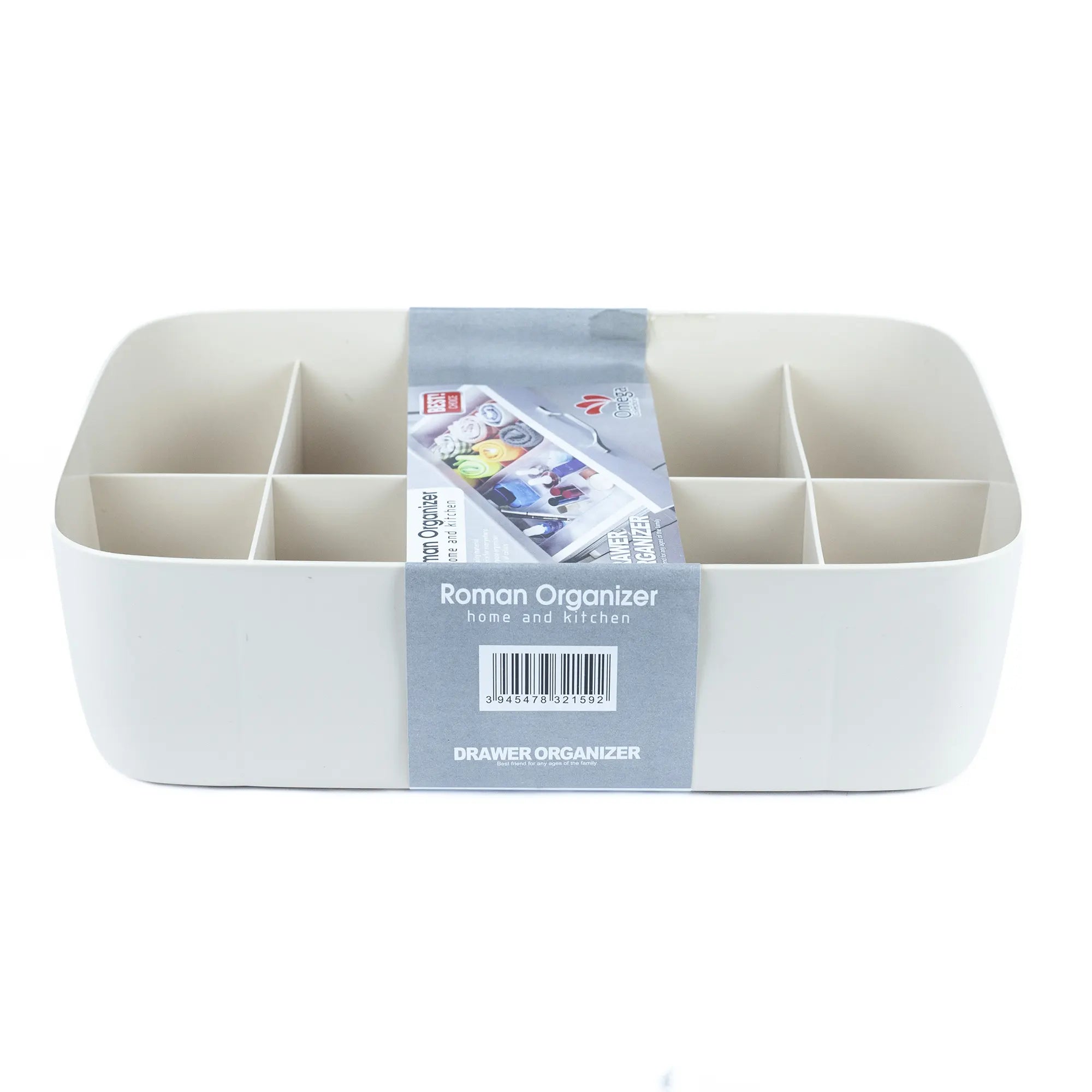 Roman Organizer Multi-Compartment Drawer Organizer - Stylish & Versatile Storage Tray