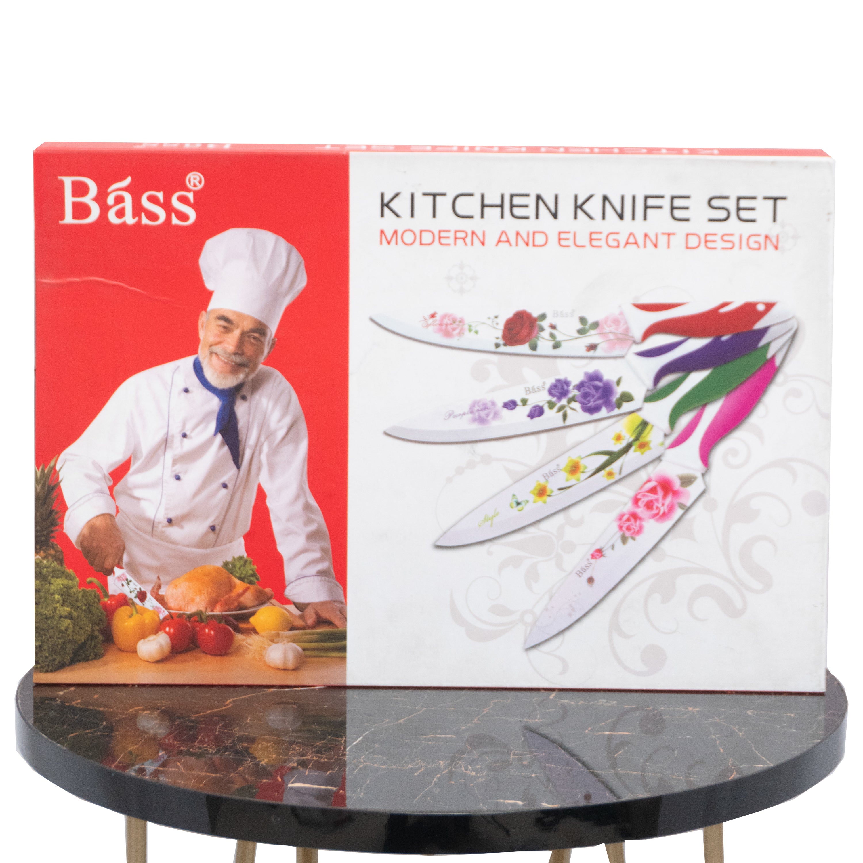 Bass Stainless Steel 6-Piece Knife Set - Essential Culinary Knife Collection