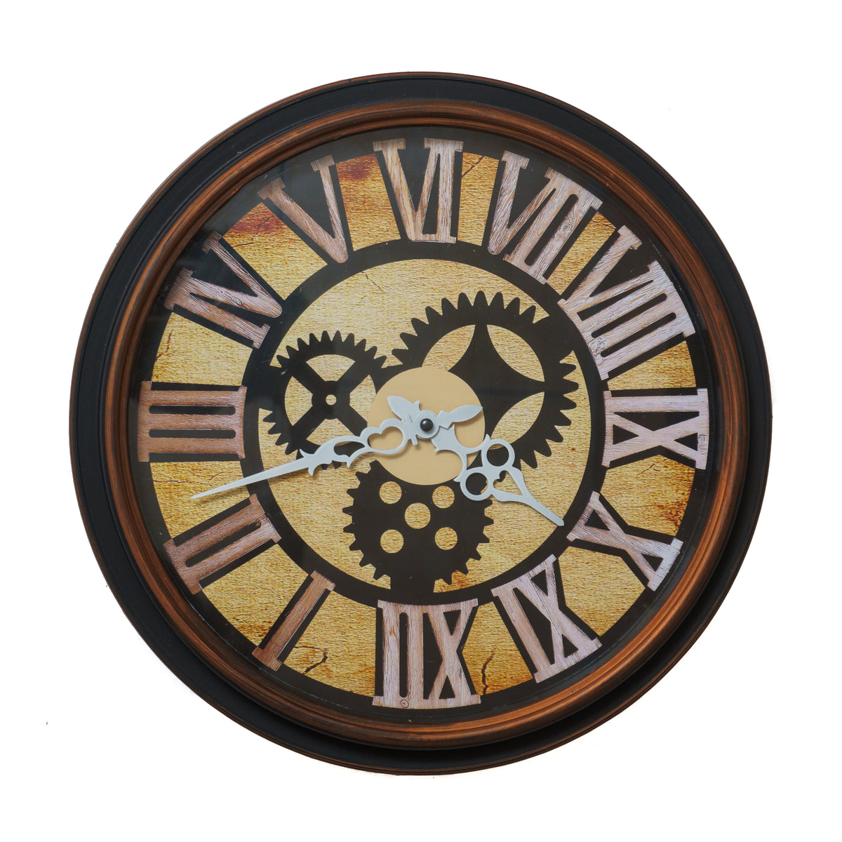 Timeless Elegance: Wall Clock with Laser-Cut Acrylic Roman Numbers